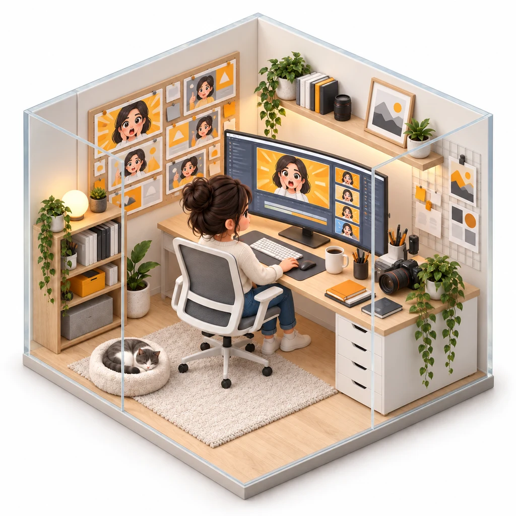 Thumbnail Forge box — miniature isometric workroom